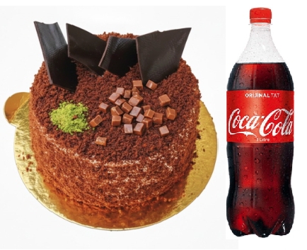4-6 Kişilik Özel Günler İçin Çikolatalı Pasta + İçecek
